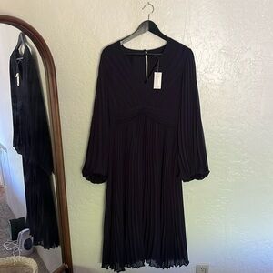 NWT navy banana republic midi dress